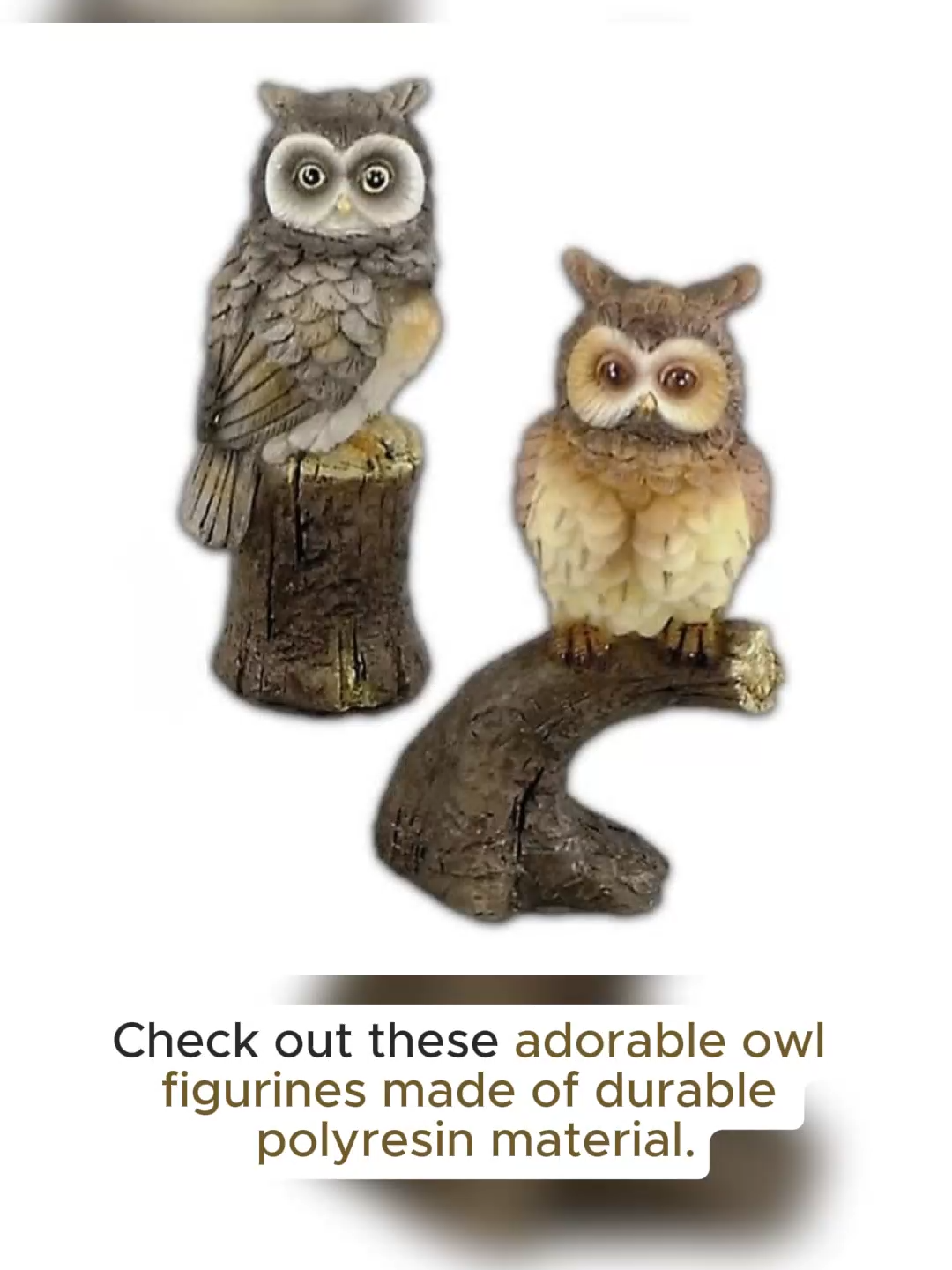 Miniature Owl Figurines #homedecor 🦉