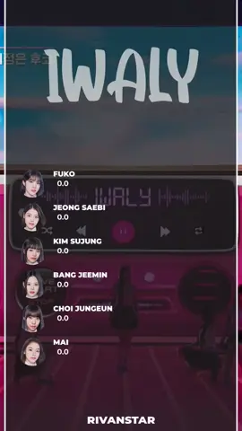 ILAND2 - Iwaly (Line Distribution) #iland2 #iwaly #fuko #bangjeemin #kimsujung #choijungeun #mai #rivanstar #linedistribution #fyp 