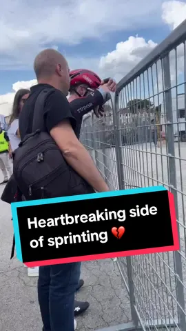 The heartbreak after giving EVERYTHING in a sprint 💔😢 #cycling #giro #giroditalia 