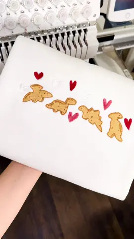 #dinonuggets #chickennuggets #chickennuggetsforlife #embroidery 