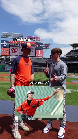 Putting on 10 mph of velo while in pro ball is CRAZY 🤯 Josh Hader has been one of the best closers in the league for the last few years🔥Bro just signed a 5-year $95 million with the Astros this past offseason👀 He’s always been an absolute chiller when we talk to him and we can’t wait to see what he can accomplish with the Stros over the next couple years🫡 #pitching #pitcher #bullpen #fastball #curveball #astros #houstonastros #MLB #baseball 