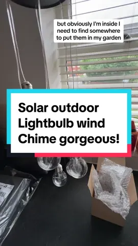 Illuminate your garden with magical Solar Wind Chime Lightbulbs! 🌟✨ Perfect for creating a dreamy outdoor ambiance. #SolarWindChimes #GardenGlow #OutdoorDecor #TikTokMadeMeBuyIt #spotlightfinds #garden #gardening #solarlights #solarpower #EverWonderedWhat #GardenTok #Spotlight #EcoFriendly #SustainableLiving #GardenInspo #LightUpYourLife #EnchantingEvenings #SolarMagic #OutdoorLighting #GreenEnergy #GardenVibes #CharmingLights #NightGarden #DecorGoals #BackyardBliss #EnergySaving #WhimsicalDecor #SolarPowered #lights #AmbientLighting #NatureLovers #windchime #GardenEssentials #EcoDecor #GardenDesign #TwinklingLights #bargain #GardenCharm #EcoFriendlyLiving