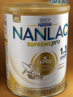 Um passo além em nutrição. Nanlac Supreme Pro. Se surpreenda com seu filho sempre.