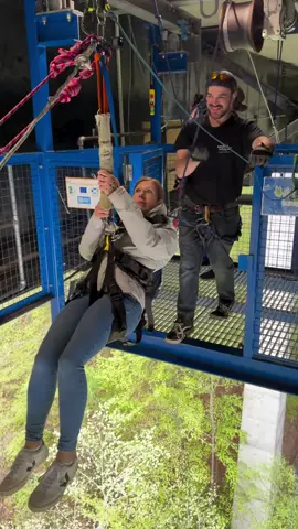 Her face when she dropped🤣 #highlandflingbungee #Scotland #bungee #highlandswing 