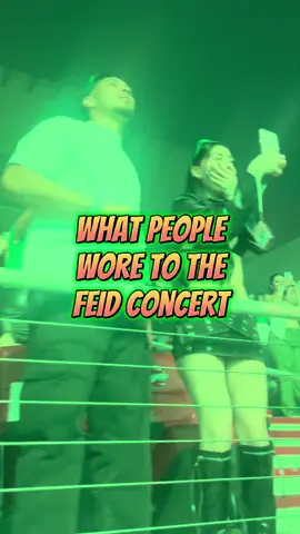 What fans wore for Feid’s Concert last night 😎💚🤍🧡 Which one was your favorite 🔥🔥 #feid #FeidConcert #ferxxo #ferxxocalipsis #ferxxocalipsis 