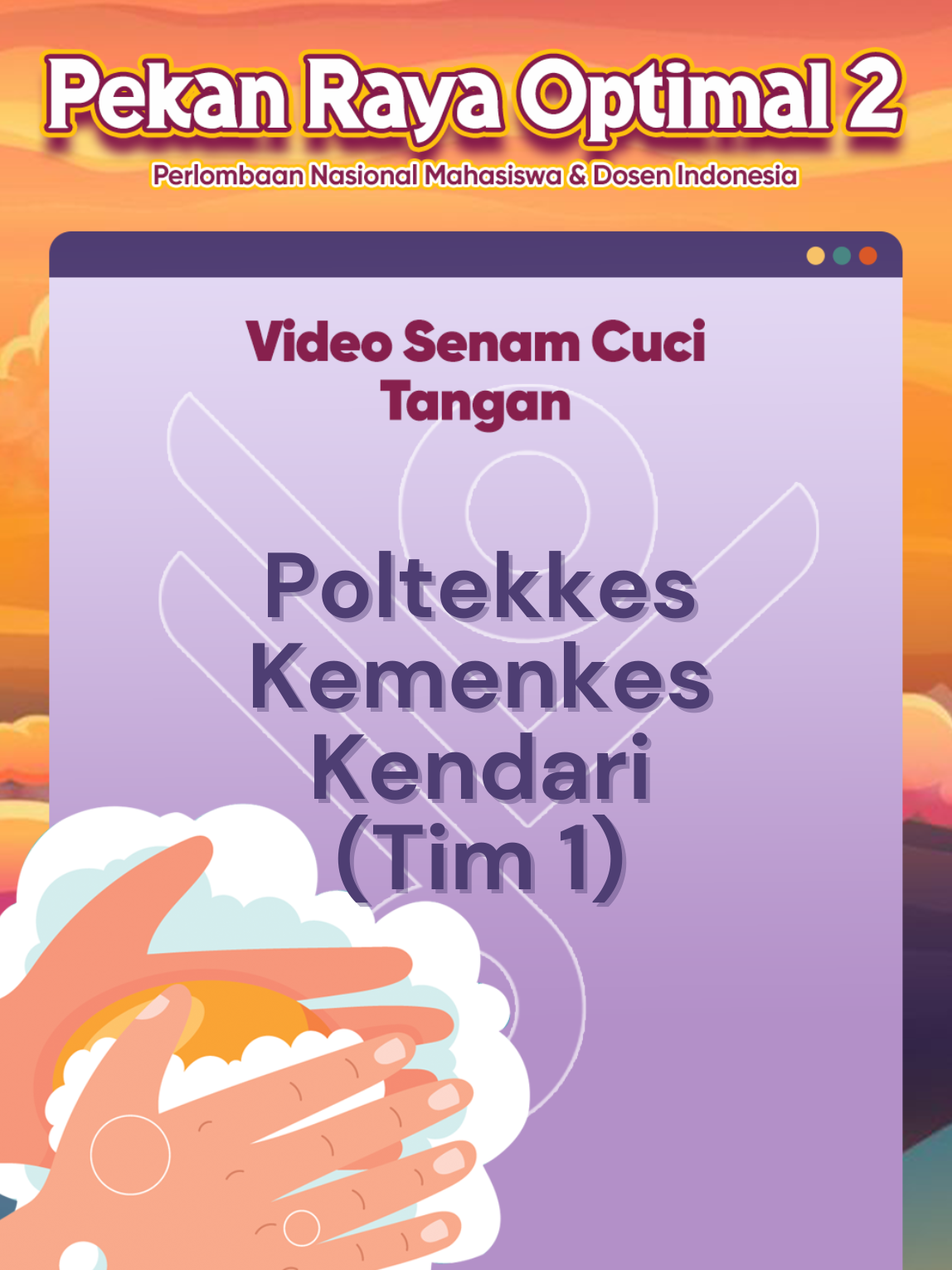 Kreasi senam cuci tangan dari mahasiswa jurusan gizi 👏🏻 Video Senam Cuci Tangan: Poltekkes Kemenkes Kendari (TIM 1) Ketua: Winda Arista Ayu  Anggota: Herni, Arindi, Iswanda, Intan Nuraeni, Ayu Nadira #SenamCuciTangan#VideoLombaSenamCuciTangan#PekanRayaOPTIMAL2 #OPTIMAL#NuansaFajarCemerlang#BelajarLebihMaksimalBersamaOptimal #BimbelUKOM