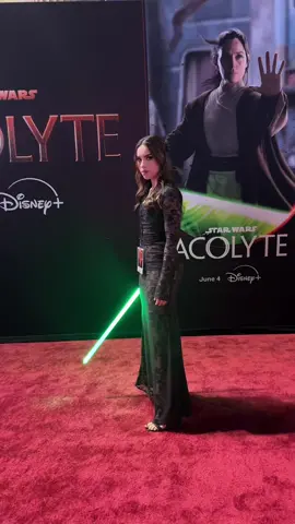random saber spin sesh after the Acolyte premiere!! (in heels) thank you @Star Wars for the invite ✨🪐💫🫶🏼 #starwars #lightsaber #theacolyte 