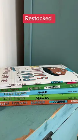 The hugely popular Eliyas Explains series of Islamic children’s books full set back in stock. Grab yours while you can inshaAllah. #islamic #islamicbooks #islamforkids #islamicparenting #muslim #muslimkids #deen 