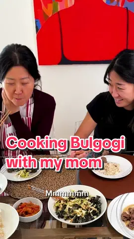 Making my mom's simple Korean Bulgogi recipe with her as she roasts me. 🤣 #apahm 