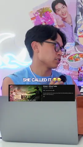 REACTING TO WICKED TRAILER @Clarence Angelo @alcheska #arianagrande #wicked #wickedthemusical 