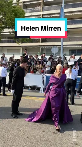 Have you ever seen a more precious arrival? 🥹❤️ #HelenMirren attends La Plus Precieuse Des Marchandises premiere in #Cannes. 