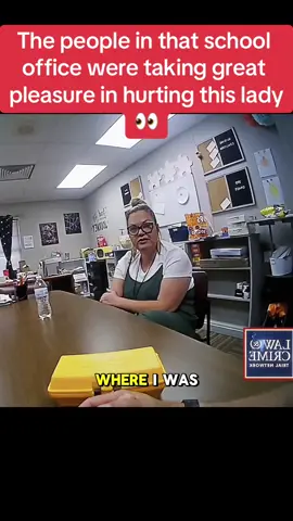 What do u thinks?👀 The people in that school office were taking great pleasure in hurting this lady