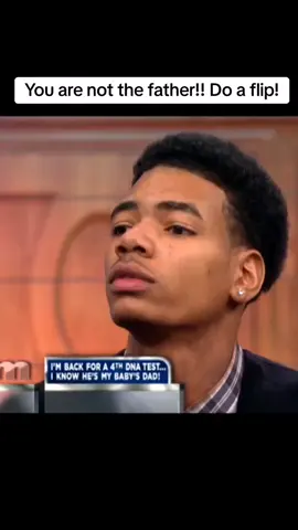 You are not the father!! Do a flip!! #mauryshow #maury #youarenotthefather