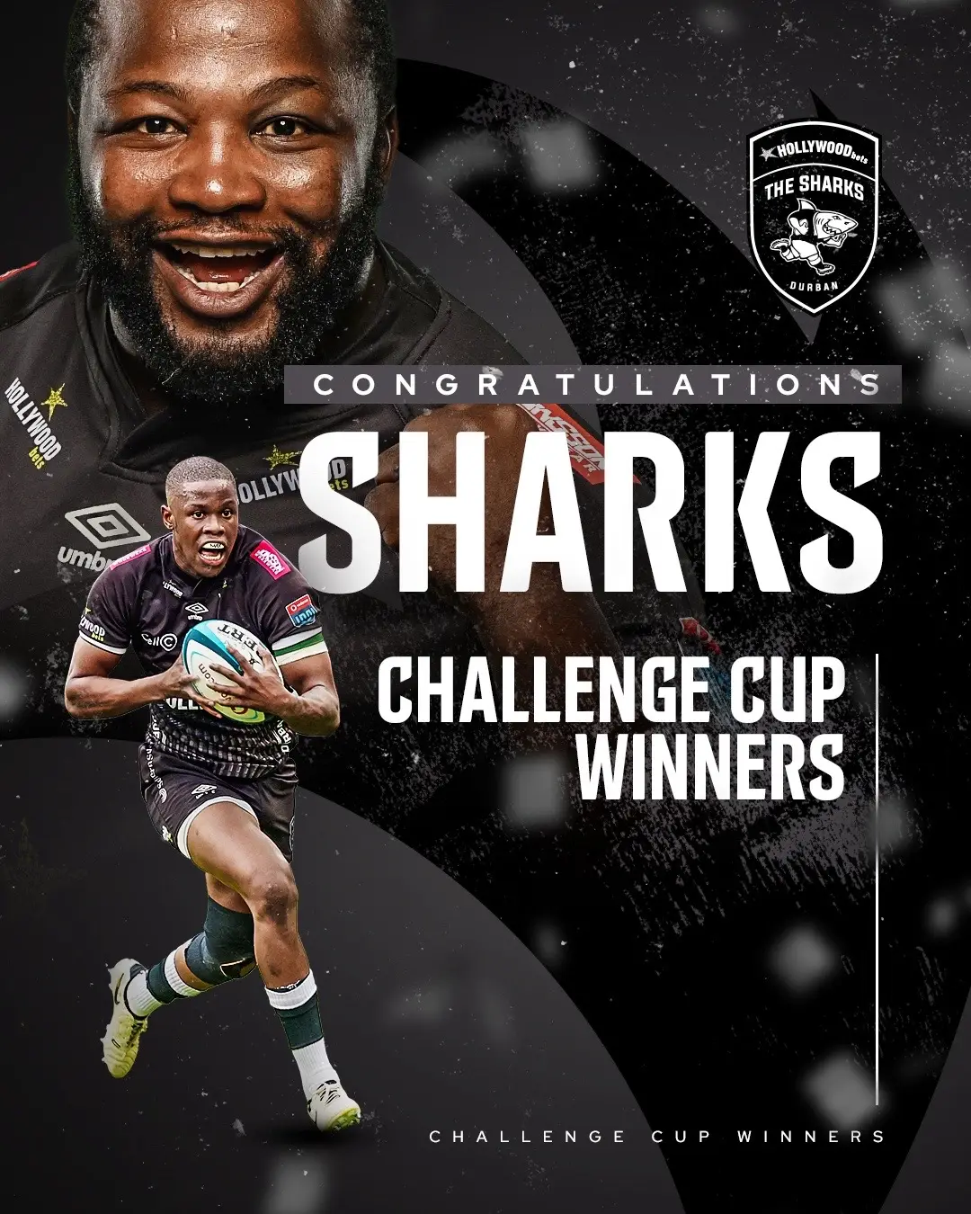 Congratulations @The Sharks for becoming the first South African team to win a EPCR title 🦈🏆