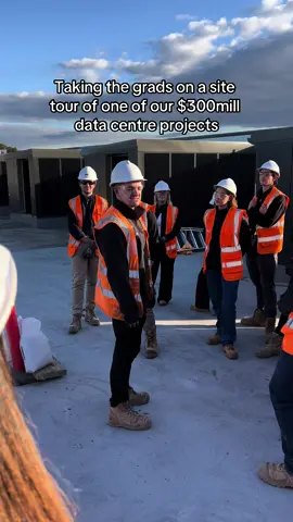 As part of our grad program we ensure our grads get exposed to all different sectors of the industry including our massive data centres 😊😊😊 #kapitolgroup #construction #constructionindustry #constructionlife #fypage 