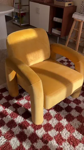 Replying to @Chika shes a beauty 🥹💛✨💫 more of a mustard yellow but it looks soooo good in my space!  @Wayfair for the win AGAIN!  Arm chair #apartmentdecorating #armchair #eclecticdecor #apartmentdecor #yellow #apartmenttour #apartmenttherapy 