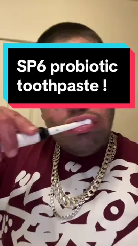 One thing I always complain about is my yellow teeth! So I had to get my hands on this whitening toothpaste SP6! It’s a probiotic whitening toothpaste! #sp6 #white #toothpaste #teeth #dentist #whitening #tiktoksp6 #tiktokmademebuyit 