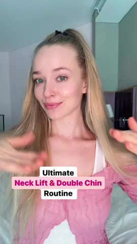 Are you struggling with double chin? Would you like to tighten and lift your neck? Then you'll LOVE this Neck Lift & Double Chin Routine. Make to press 