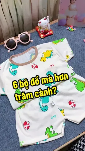 Tính ra chưa tới 30 cành một bộ đồ cho bé, giá hạt dẻ mà chất lượng lắm nha #thoitrangtreem #mevabe #quanaotreem #combo5bộtămlạnh #tămlạnhchobé #mebimsua #dobomachechobe 