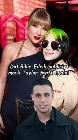 Did Billie Eilish publicly mock Taylor Swift again? Are they really feuding?#taylorswift #traviskelce #greenscreen 