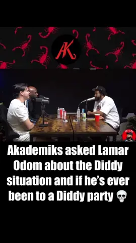 Akademiks asked Lamar Odom about the Diddy situation and if he’s ever been to a Diddy party 💀