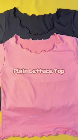 Plain Lettuce Top, super comfy when worn!✨🌷 #fittedtop #lettucetop #plainshirt 