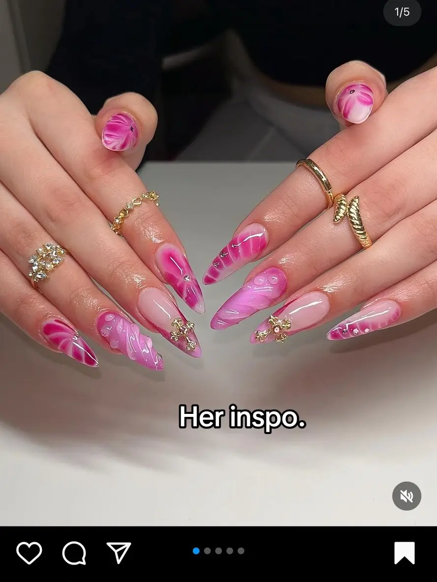 #nailsartvideos #nailtech #nailinspo #nailsart #nailtech #fypage #pink #Summer #pink