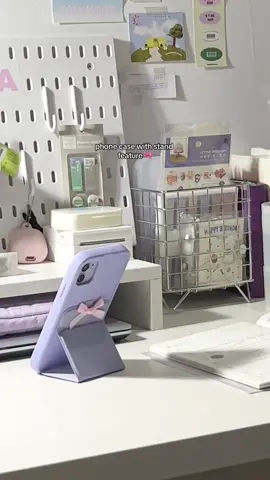 💜🎀 oh this is so convenient !! #iphonecase #casing #purplecase #coquette #cutephonecases #phoneholderstand #foryou #iphone11 #purple 