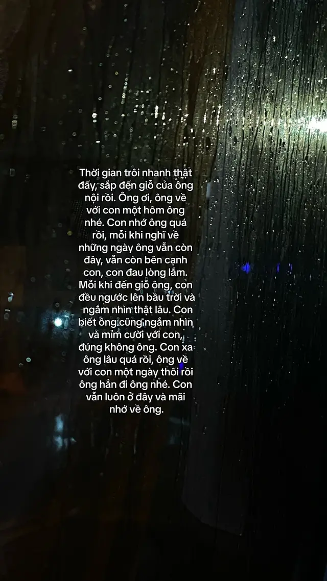 Thời gian cứ thế trôi qua, khoảng thời gian con xa ông đã được tính bằng năm rồi…🤍#xuhuong 