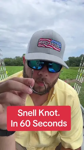 The snell knot is a super simple, strong knot! Super useful when tying a circle hook to leader material! There’s several ways to toe this knot, but this is how I do mine #fishing #fishingknot #fishingtips #fishinghowto #fishingtutorials 