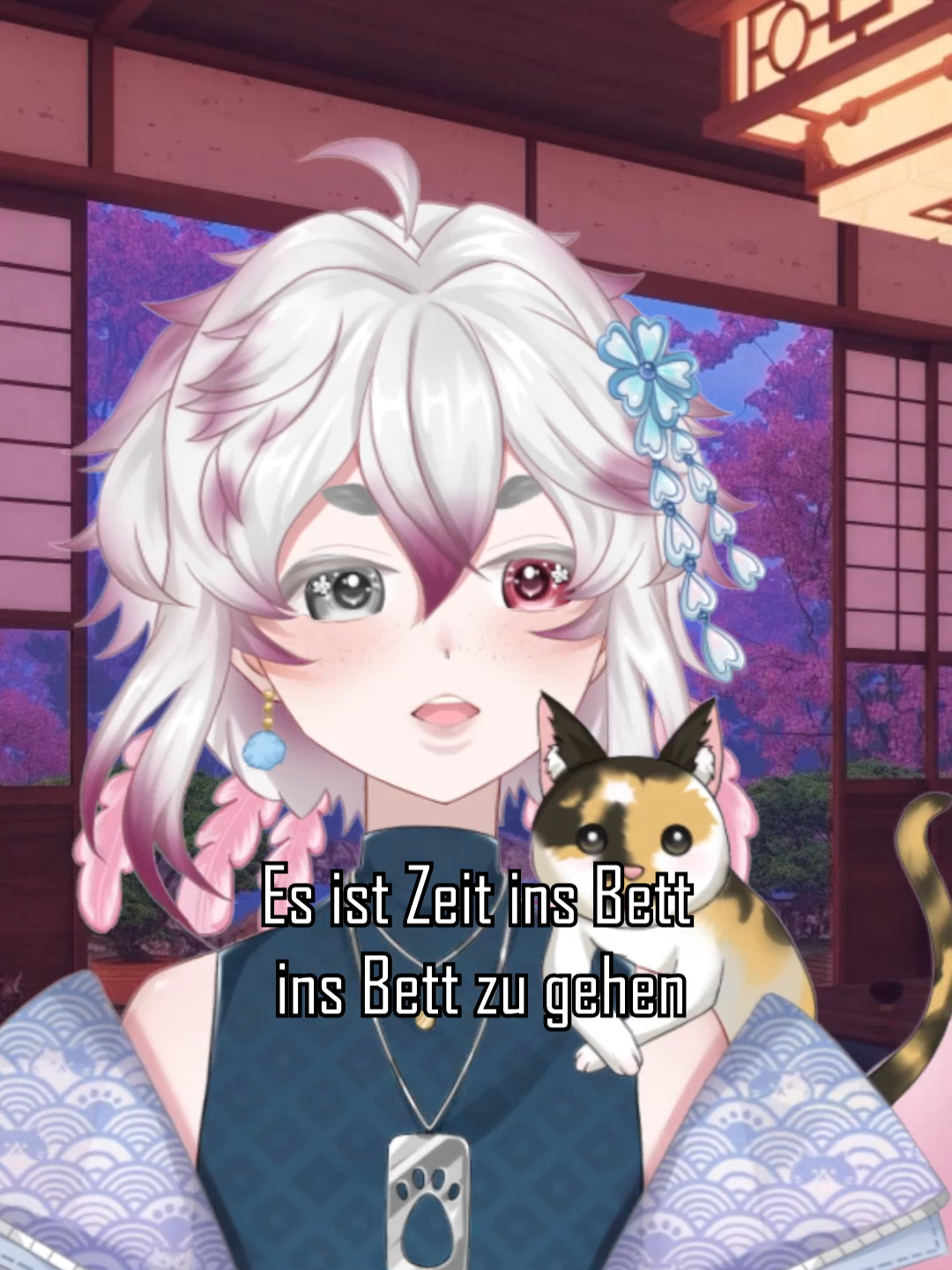 Ist mir das unangenehm? Joa... vielleicht ein bisschen. Aber wenigstens hat Kitsu mit mir getanzt. x|  #잘자요아가씨 #vtuber #vsinger #itstimetogotobed #melottysings #meme #vidol #gervtuber #germancover #cover