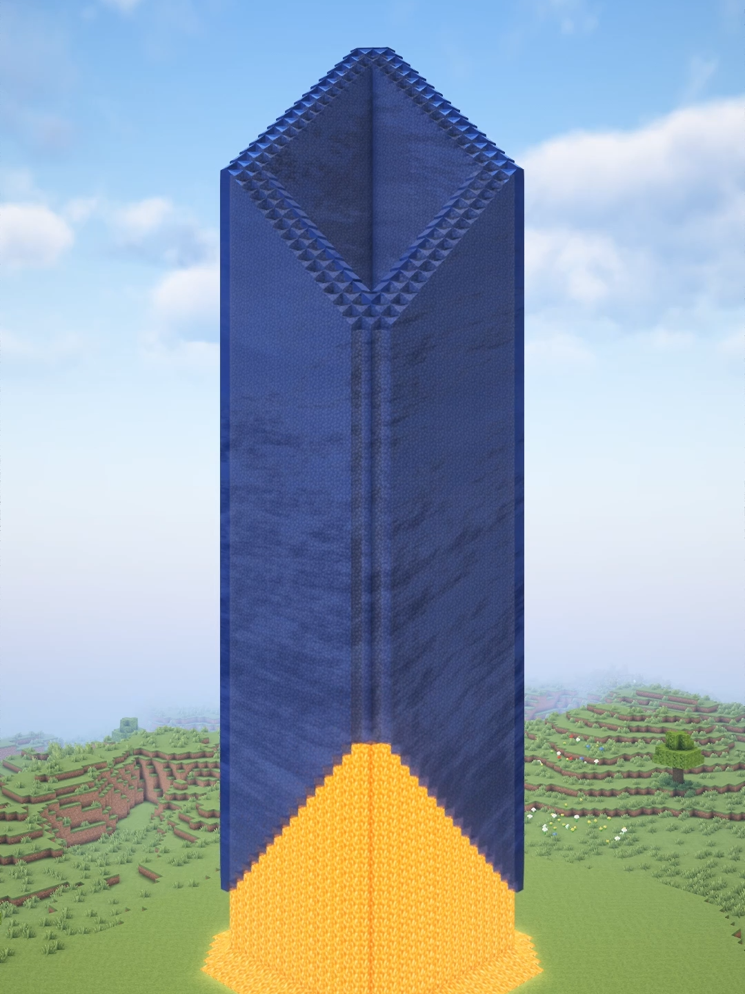 Minecraft Cobblestone Tower at Different Times -9%🤔 No Music  #Minecraft #minecraftbuilding #minecraftbuilds #minecrafttutorial