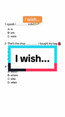 I wish... #EnglishwithHana #English #grammar #toeic #toefl #learnEnglish #foryou #wish 