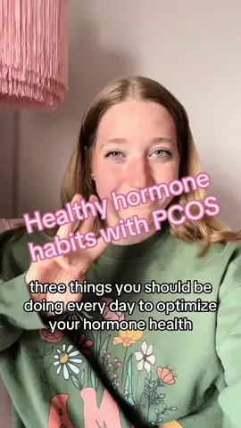 You should be doing these habits every day if you have hormonal imbalances #pcos #ttc #fertility #hormones #health 