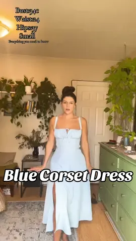 The baby blue corset dress ladies and gentlemen 🧊 #partheafashion #thatonebroad #honestreview #summerdress #maxidress #corsetdress #winerydress #cottagecore #cottagecoredress #renaissancedress 