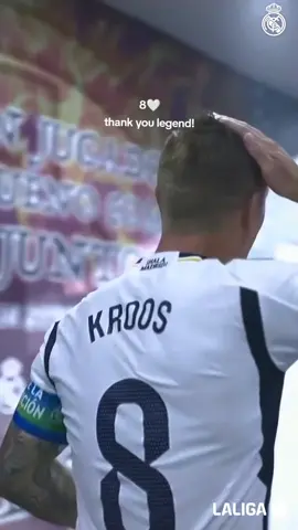 gracias leyenda!🤍 toni kross memainkan laga terakhirnya di laliga pada dini hari tadi, see you✨ #halamadrid #realmadrid #tonikross #tonikross🇩🇪 #leyenda #laliga 