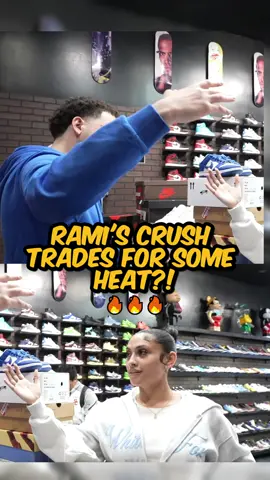 Rami's Crush Trades For Some Heat?! 🔥🔥🔥#frankie #ramitheicon #coolkicks #fyp