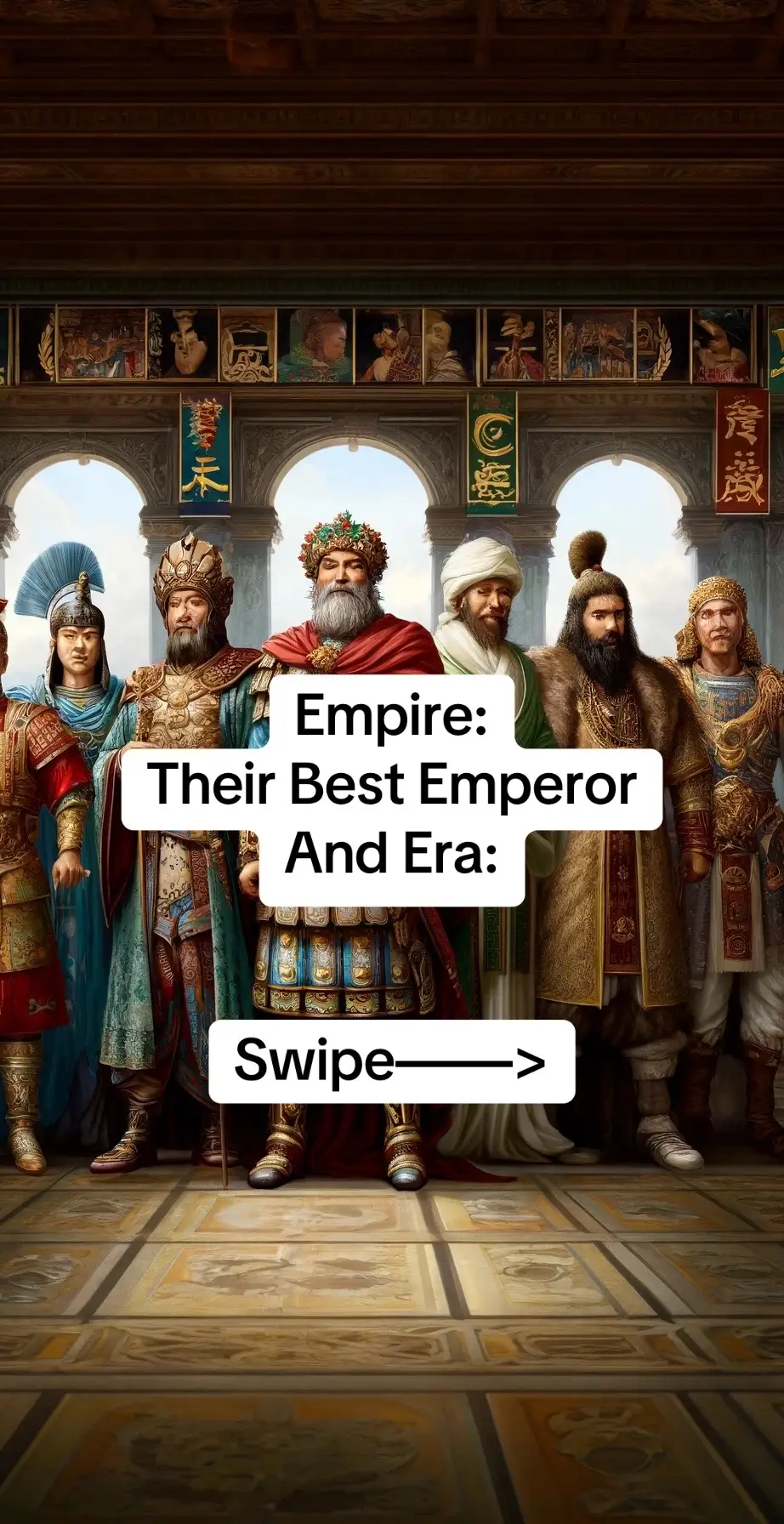 Which Empires should I do next?  These empires and emperors were chosen for their significant contributions to history, including unification, legal reforms, military conquests, cultural advancements, and lasting legacies that shaped civilizations. #history #education #ancienthistory 