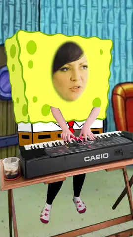 Spongebob is tired of patrick’s antics #comedy #fyp #piano #music #improv