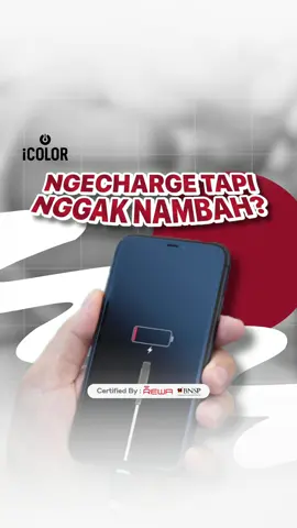‼️ SERING TERJADI! NGE CHARGER TAPI GAK NAMBAH - NAMBAH?! INI DIA SOLUSINYA😫‼️  Hallo Apple Lovers! Pernah gak sih kalian nge-charger tapi gak nambah - nambah? Dari satu persen, naik cuma ke 2 persen, trus turun lagi 1 persen? Udah kayak hubungan sam doi aja gak jelas arahnya mau kemana😣 eh? Tapi Jangan lupa tagg temenmu yang iphonenya lagi mengalami masalah seperti di kolom komentar ya!! 🤩 dan langsung aja bawa iphone mu ke iColor! ============= Bawa apple devicemu ke iColor Service terdekat di Kota kalian atau bisa Home Service maupun Pick Up Service. Langsung aja Whatsapp : 0812-8675-0277 atau bisa hubungi call center kami : 021 29924473 Atau DM  24 Jam Kamu bisa temukan Alamat store iColor terdekatmu dengan keywords Google Maps berikut: 📍iColor Service Jakbar-Jakapus-Jakut-JakPus-JakTim 📍 iColor Service Cibubur 📍iColor Service Tangerang 📍iColor Service Depok 📍iColor Service Bogor 📍iColor Service Bekasi 📍iColor Service Bandung 📍 iColor Service Semarang 📍iColor Service Yogyakarta 📍iColor Service Solo 📍iColor Service Malang 📍iColor Service Surabaya 📍 iColor Service Balikpapan 📍 iColor Service Banjarmasin 📍 iColor Service Bali 📍 iColor Service Lampung 📍 iColor Service Jambi 📍 iColor Service Medan 📍 iColor Service Kupang 📍 iColor Service Palembang 📍 iColor Service Pontianak 📍 iColor Service Aceh 📍 iColor Service Padang 📍 iColor Service Pekanbaru 📍 iColor Service Makassar 📍 iColor Service Lombok 📍 iColor Service Batam #iphoneservice #iphonerepair #repair #iphonerepair #service #serviceiphone 