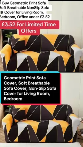 Geometric Print Sofa Cover, Soft Breathable Sofa Cover, Non-Slip Sofa Cover for Living Room, Bedroom, Office under #fyp #foryoupage #foryou #bargain #tiktokshop #tiktokshop #tiktokmademebuyit #ad #buy #springsale #budgeting #contentcreator #creatorsearchinsights #CapCut 