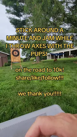 #genx #helpeachother #tiktokviral #tiktoksmart #smallbuisnessowner #veteranbuisness #huskylife #boxerdog #axethrower #axethrowing #backyardfun #sendit 