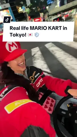 Mario Karting in REAL LIFE 😳 and around TOKYO! 🇯🇵😱 #fyp 