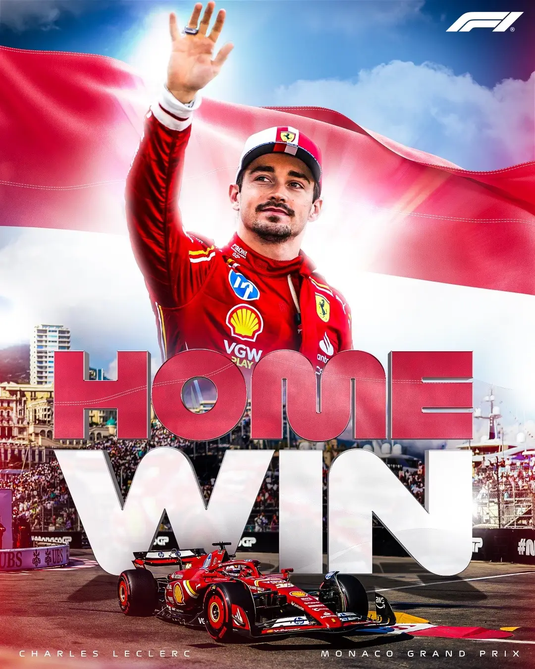 AAAAAAAHHHHHH CHARLES LECLERC FINALLY WINS IN MONACO!!!!!!!! 😍