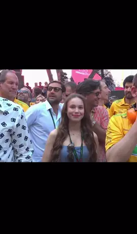 Lily watching Oscar’s Podium 💕🏎️#oscarpiastri #lilyzneimer #wag #mclarenf1 #mclaren #monaco #monacogp #motorsports 