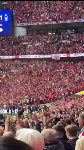 still the best fans to ever come to wembley ❤️🌳 #nffc #nffcfans #fyp #nottinghamforest #goviral #football #viral #PremierLeague #awaydays 
