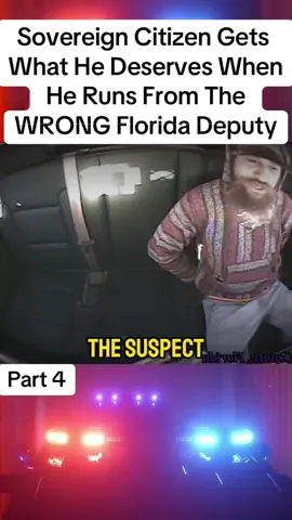 Sovereign Citizen Gets What He Deserves When He Runs From The WRONG Florida Deputy #cops #police #copsusa🚔🇺🇸 #policeofficer #foryou 