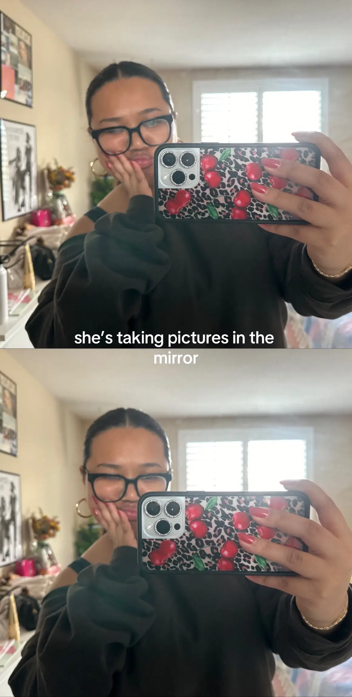 ohmygod her skins so clear🙂‍↕️