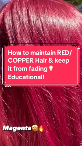 If your RED/COPPER fades too quickly, i’ll tell you exactly how to make it last LONGER🌈🥳 Haircare is key in color longevity💡 Your routine & the steps you take play a HUGE roll in hair coloring maintenance! Check out Sally Beauty or Ulta for all these product recommendations if you have COPPER or RED hair👩🏼‍🦰💁🏼‍♀️ #hairtok #hairstylistsoftiktok #sallybeauty #hairwashing #hairstylisttips #haireducation #fyp #ulta #redhair #copperhair #colordepositingmask #colordepositingconditioner #redhaircolor #redhairdontcare   @Sally Beauty @Ulta Beauty @Brad Mondo @XMONDO Hair 