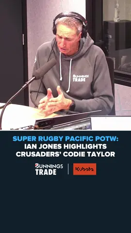 Ian Jones highlights the Crusaders' Codie Taylor as his Super Rugby Player of the Round! Who's your pick? #superrugby #kubota #crusadersrugby #nzrugby #allblacks #rugbyunion #rugbytiktok 
